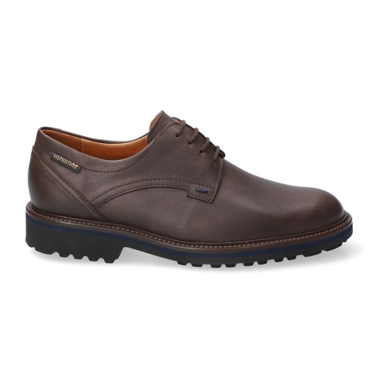 Mephisto BATISTE heren nette veterschoen - Donker bruin